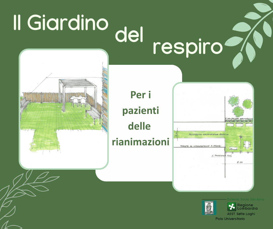 Il Giardino del Respiro sotto il cielo di Varese per i pazienti delle rianimazioni, grazie alla Fondazione Il Circolo della Bontà.